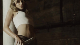 Hot big ass blonde playing basketball