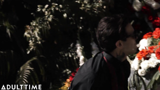 ADULT TIME - Widower Ruins Marley Brinx's Vulva At His Wifey's Funeral! TOTAL VIGNETTE