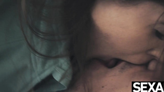 Nice paramours steamy up on a snowy day with spunky pounding