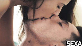 Nice paramours steamy up on a snowy day with spunky pounding