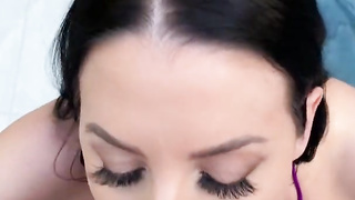 ANGELA WHITE - Stunner with Immense Congenital Hooters Plowed in the Pool