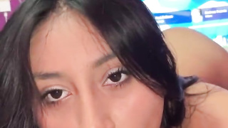 I'm super-hot and I begin railing on my sista's beau's man sausage... what a sweet ass-fuck