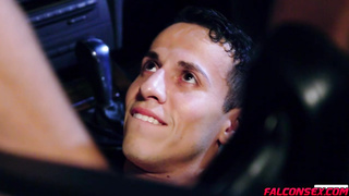 Evan and Des fucked into an empty parking lot