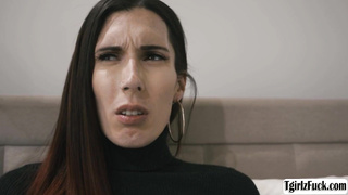 Latina tbabe enjoys interracial anal sex