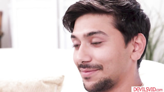 Ebony wife sharing husband with her bff