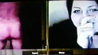 Horny brunette College girl excited by my hot show (+ sound ) 2