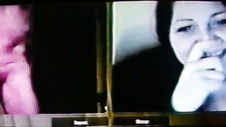 Horny brunette College girl excited by my hot show (+ sound ) 2