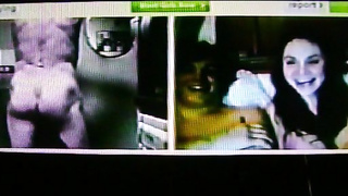 Horny College girl has " Nice " comment for my hot show (+ sound )