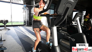 Petite amateur Thai teen relaxing on BWC