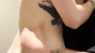 TEENIE UNCLOTHES NUDE IN STARBUCKS SHOWER