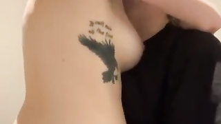 TEENIE UNCLOTHES NUDE IN STARBUCKS SHOWER