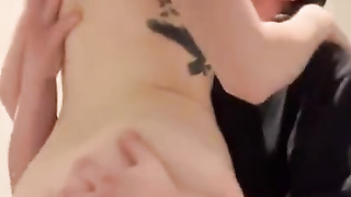 TEENIE UNCLOTHES NUDE IN STARBUCKS SHOWER