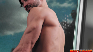 Casey Everett gets a full body massage from AJ Sloan