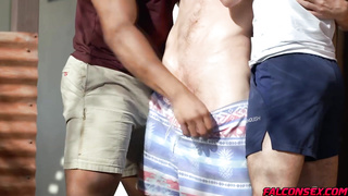 Brock, Chris and Kane fucked each others hole