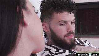 Asian tranny Kasey Kei barebacks a guy