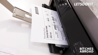 Mischievous Tourist Zazie Skymm Lures Guy Into Gonzo Shag Sesh In His Office - LETSDOEIT