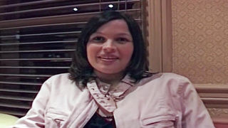 Preggie giggly Brit teenager gags on jizm