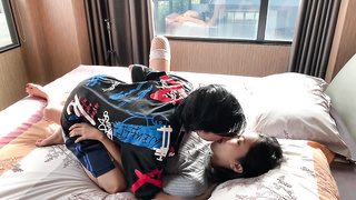 Red-Hot Chinese Duo smash on couch