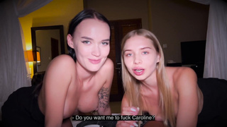 Astounding ORAL from 2 breezies CALIFORNIABABE and SASHA SPARROW