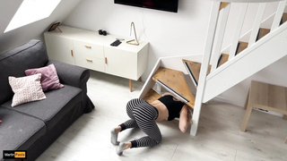 sister Is Stuck Again! She Fell Into The Trap Set By Her Stepbrother And He Pounded Her Creampei