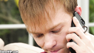 Teen making erotic pics on bros big cock