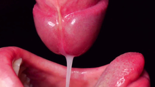 CLOSE UP: HOTTEST Tugging Hatch for your TROUSER SNAKE! Deepthroating Boner ASMR, Tongue and Lips BLOW-JOB