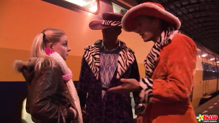 Net69 - Folks Pick Up a Jaw-Dropping Light-Haired Dutch for a Three Way