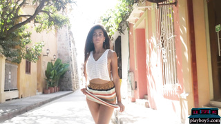 Petite latina Katherinne Sofia posing