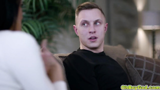 Reagan Foxx guides Alex Mack with his poping boner