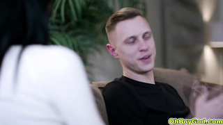 Reagan Foxx guides Alex Mack with his poping boner