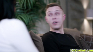 Reagan Foxx guides Alex Mack with his poping boner