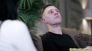 Reagan Foxx guides Alex Mack with his poping boner