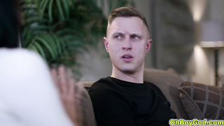 Reagan Foxx guides Alex Mack with his poping boner