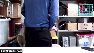 Nervous teen blondie Daisy Lee has to fuck a big cock