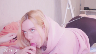 Foolish step step-sister wants to go for a walk with a bootie cork on leash, but gets anal invasion pummel instead.