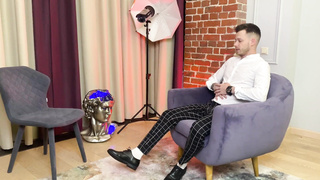 Сame for an conversation, left frosted in semen