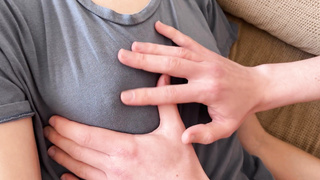 My sex-positive sister let me spunk on her teenager bra-stuffers, delicate hj