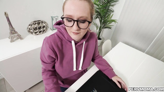 A nice blowjob from stepmom Audrey Madison