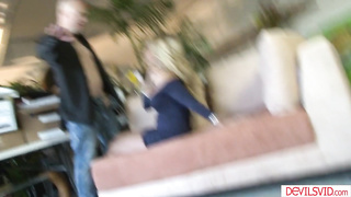 Busty milf fucks guy while bff watching