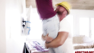 Getting Anal Fucked by the Beefy Contractor