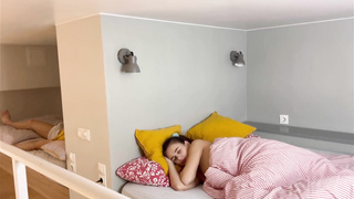 Couldn't fight back in front of a nude preggie neighbor and stuffed her in anal invasion