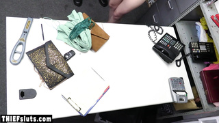 Hot teen thief does whatever guard asks