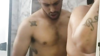 Steamy douche with Debomilf