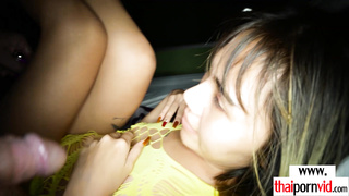 Dude toyed and fucked a Thai teens pussy