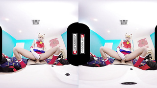 VRCosplayX.com GONZO Costume Play LIGHT-HAIRED STUNNERS Compilation In POINT OF VIEW VR Part two