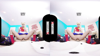 VRCosplayX.com GONZO Costume Play LIGHT-HAIRED STUNNERS Compilation In POINT OF VIEW VR Part two