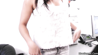 Thick assistant railing married chief hotwife schlong