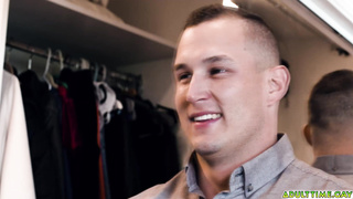 Sneaky closet gay sex with horny studs