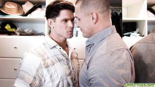 Sneaky closet gay sex with horny studs