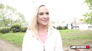 Frisky towheaded Crystal Caytlin luvs fuck-fest in public